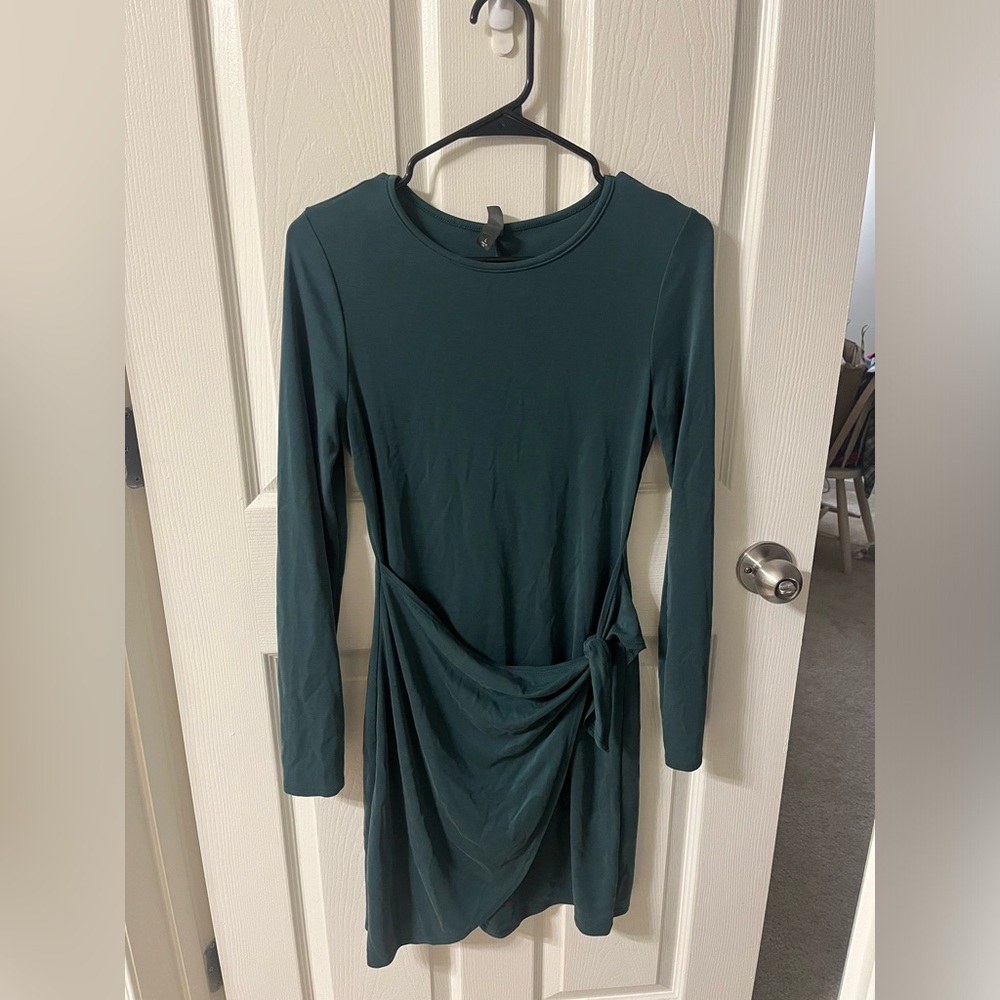 Alya Waist tie, long sleeve dress